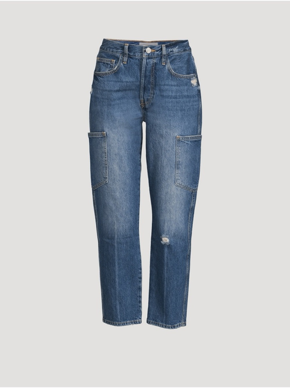 Frame Size 24 Denim Side Pocket Le Original Cargo Jean - Picture 4 of 10